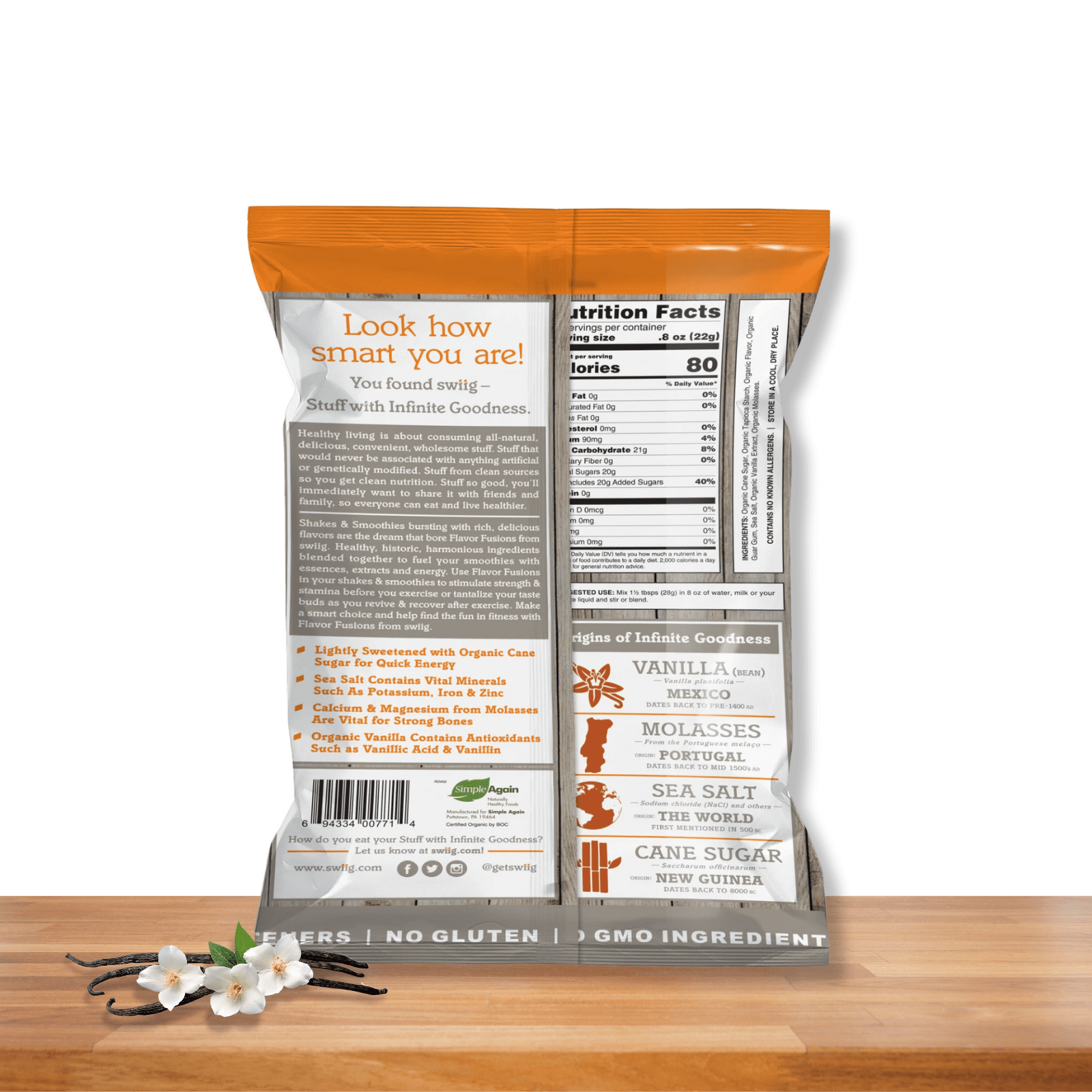 Flavor Fusions Powder - Organic French Vanilla Crème - Image 2