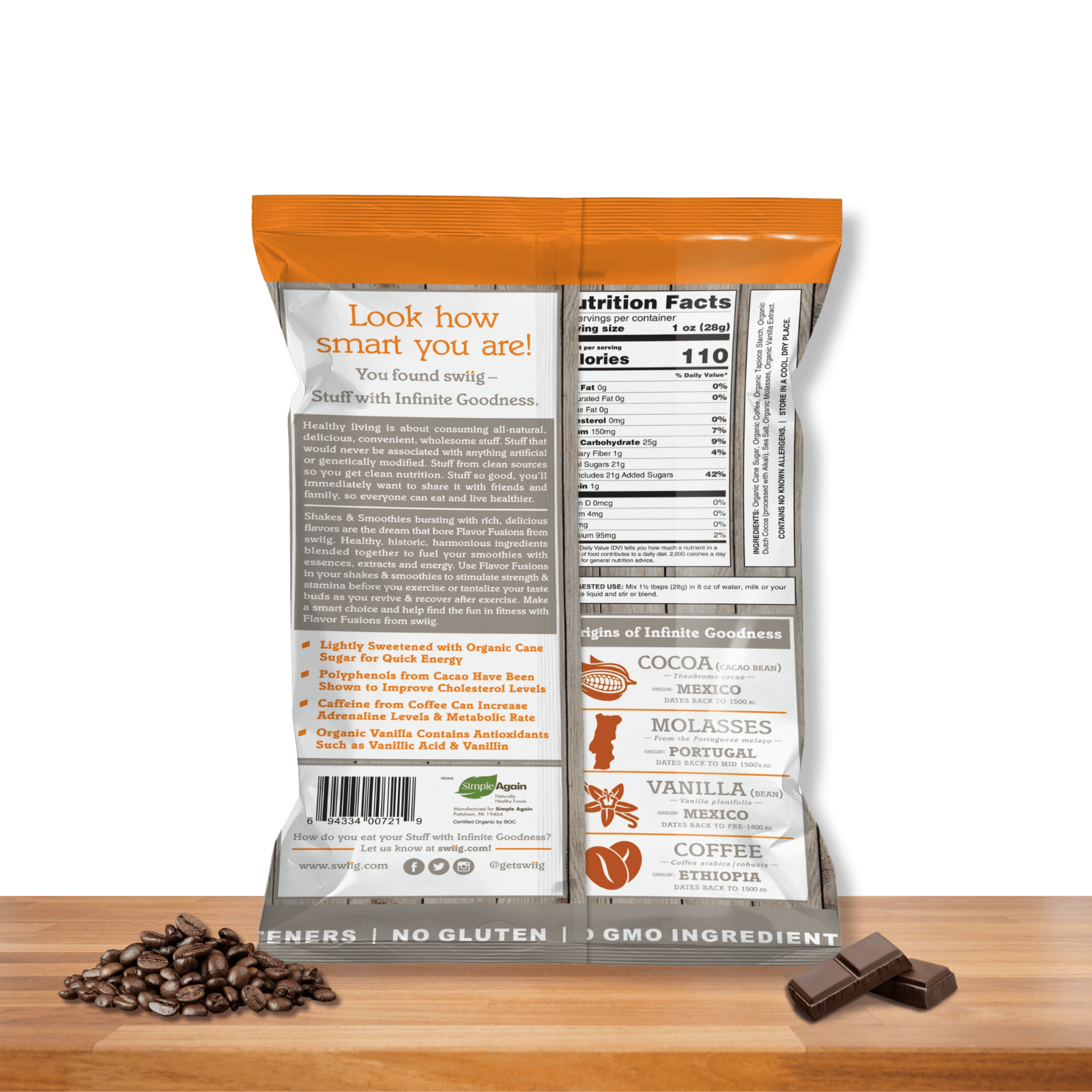 Flavor Fusions Powder - Organic Mocha Latte - Image 2