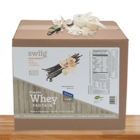 10 lb. SWIIG Vanilla Simple Whey - No Added Sugars