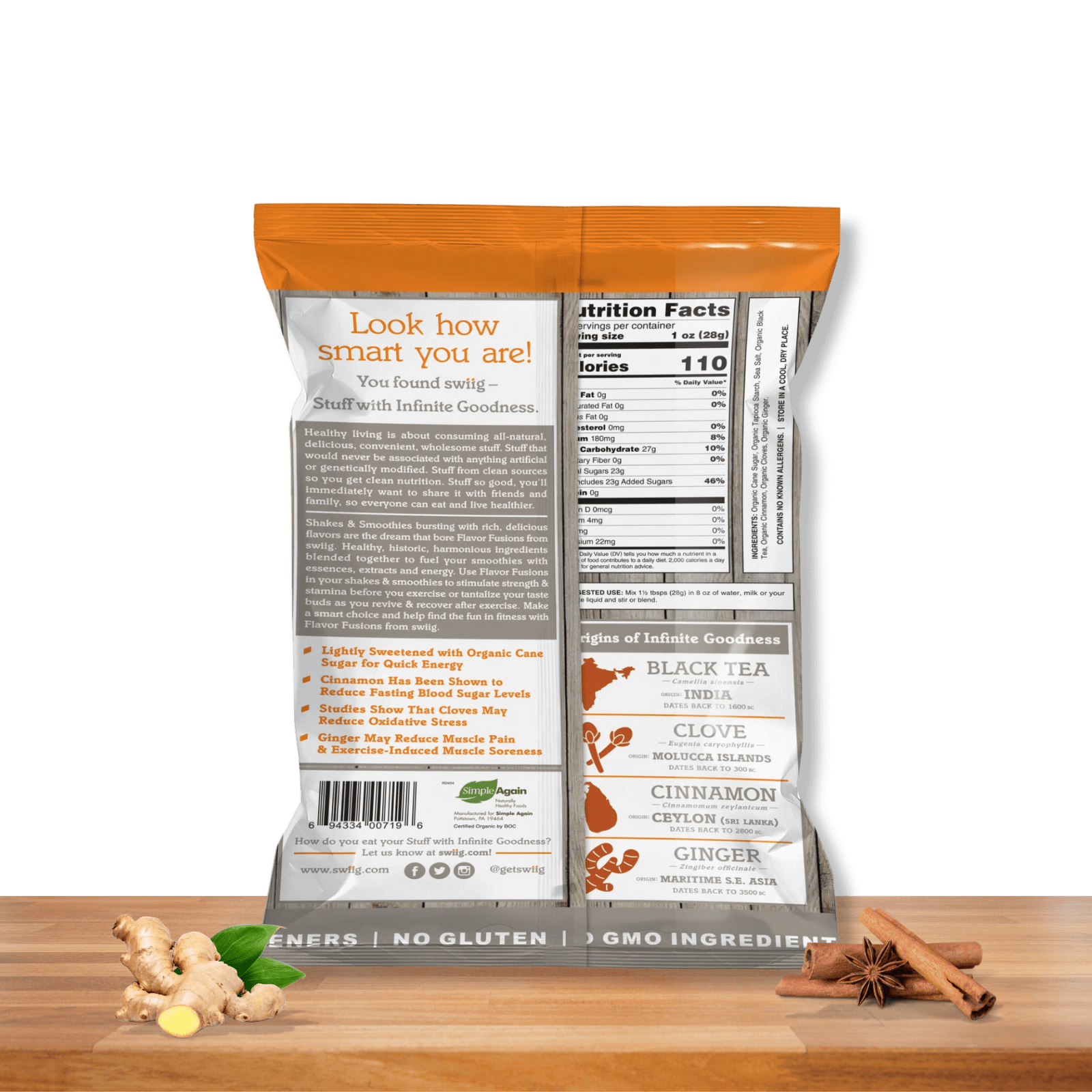 Flavor Fusions Powder - Organic Spiced Chai - Image 2