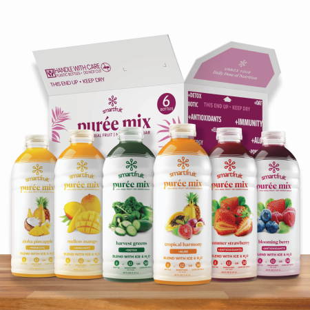 Smartfruit Smoothie Purées Mix & Match - Case of 6 Bottles