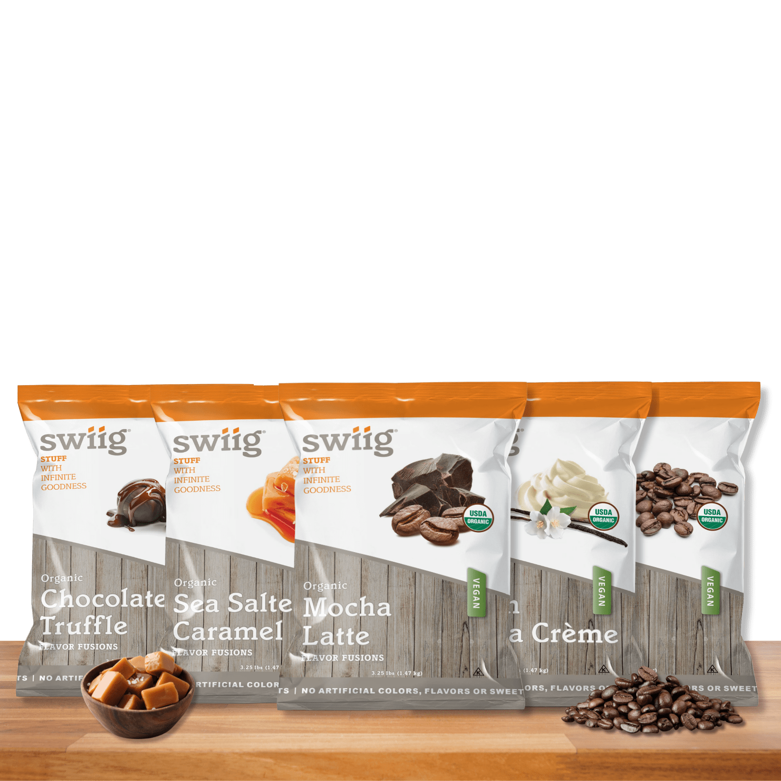 Swiig Flavor Fusions Powders Mix & Match - Case of 5 Bags